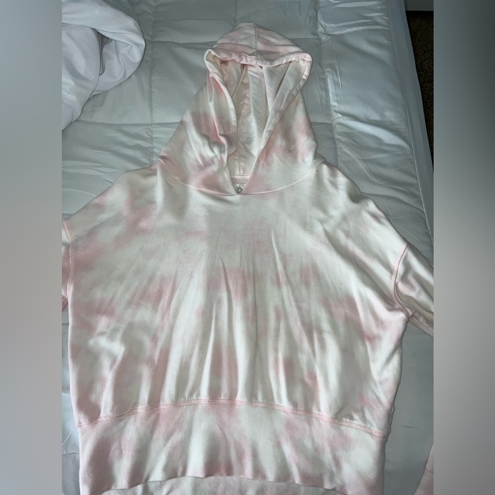 OFFLINE by Aerie - Pink Tie Dye Cropped Hoodie - Medium